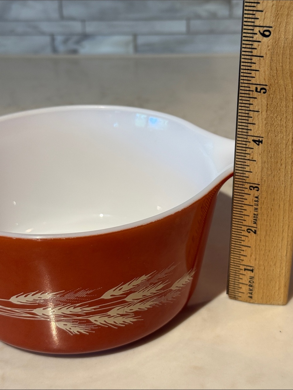 Vintage Pyrex Autumn Harvest Casserole Dish 473-B - Picture 6 of 9